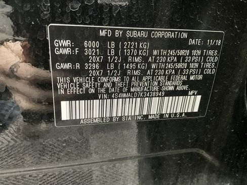 Used 2019 Subaru Ascent Limited image 29