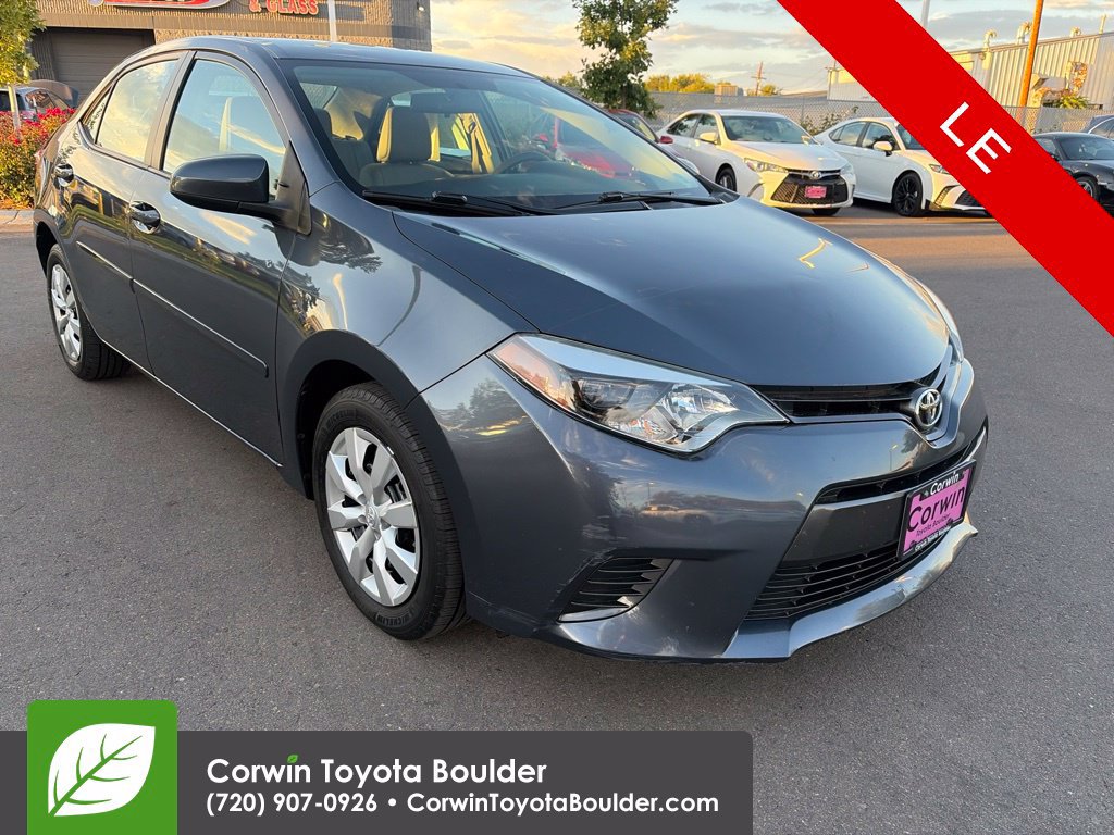 Used 2015 Toyota Corolla LE w/ Body Protection Package #1 FWD 360° Tour