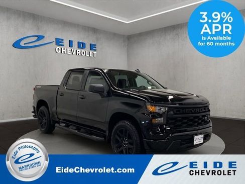 New 2026 Chevrolet Silverado 1500 Custom w/ Turbomax Blackout Package AWD/4WD image 1