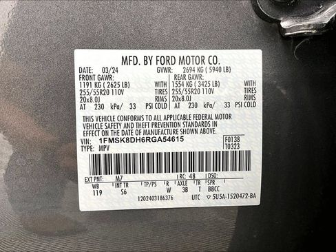 Certified 2024 Ford Explorer XLT w/ Equipment Group 202A AWD/4WD image 36