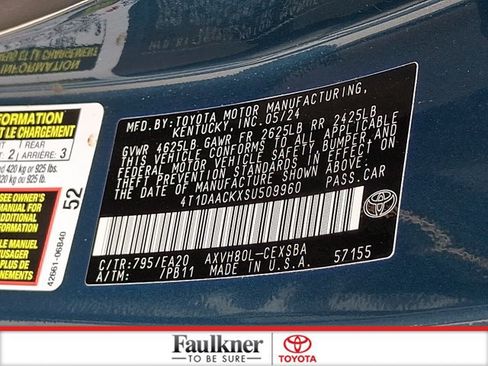Certified 2025 Toyota Camry SE FWD image 26