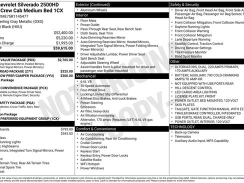 Used 2024 Chevrolet Silverado 2500 Custom w/ Custom Value Package image 3