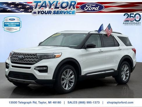 Certified 2023 Ford Explorer Limited w/ Limited Technology Package AWD/4WD image 1