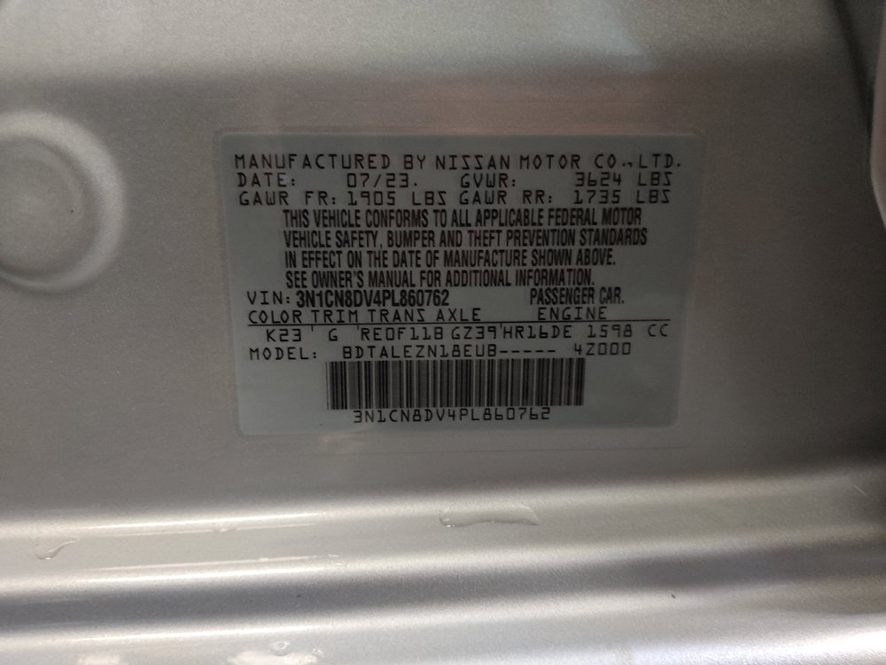 Used 2023 Nissan Versa S w/ Trunk Package FWD image 33