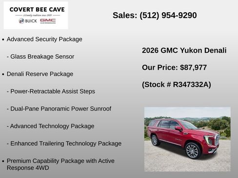 Used 2026 GMC Yukon Denali w/ Denali Reserve Package AWD/4WD image 30