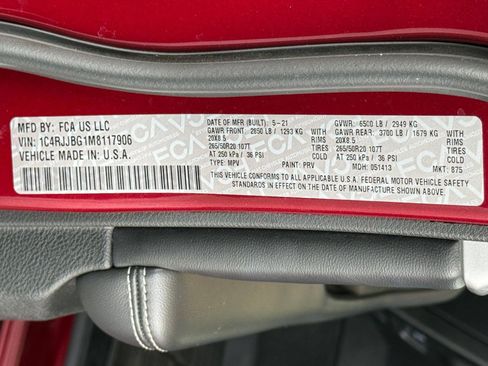 Used 2021 Jeep Grand Cherokee L Limited RWD image 24