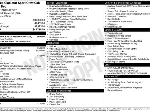 New 2026 Jeep Gladiator Sport AWD/4WD image 5