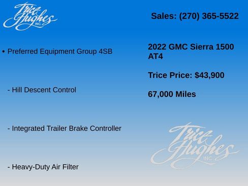 Used 2022 GMC Sierra 1500 AT4 w/ AT4 Preferred Package AWD/4WD image 8
