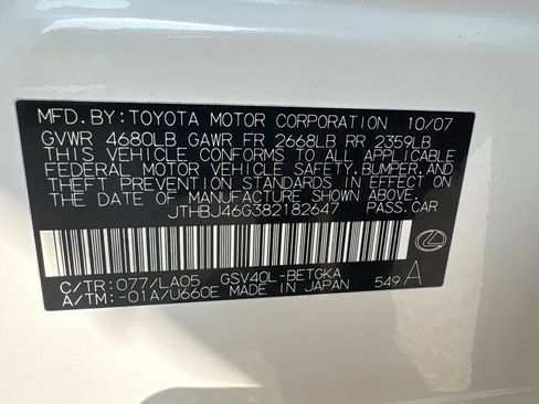 Used 2008 Lexus ES 350 w/ Premium Plus Pkg FWD image 22