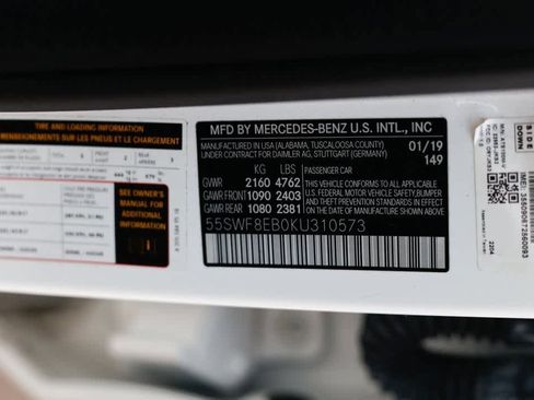 Certified 2019 Mercedes-Benz C 300 4MATIC Sedan image 38