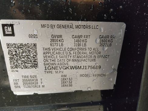 Used 2021 Chevrolet Traverse LT AWD/4WD image 33