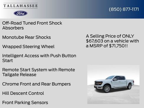 New 2026 Ford F150 XLT w/ Equipment Group 302A MID AWD/4WD image 50
