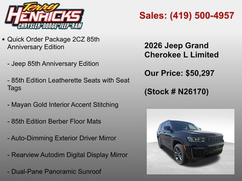 New 2026 Jeep Grand Cherokee L Limited AWD/4WD image 6