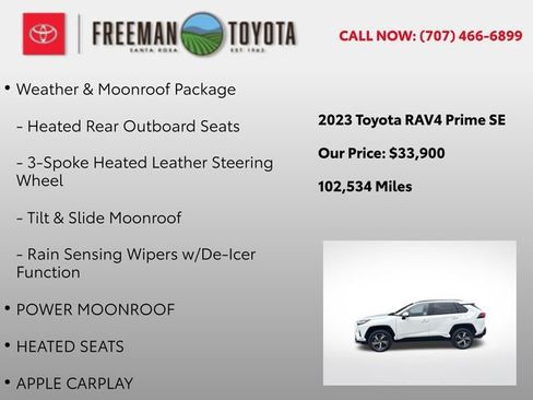 Used 2023 Toyota RAV4 SE w/ Weather & Moonroof Package AWD/4WD image 5