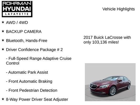 Used 2017 Buick LaCrosse Premium w/ Driver Confidence Package #2 AWD/4WD image 8