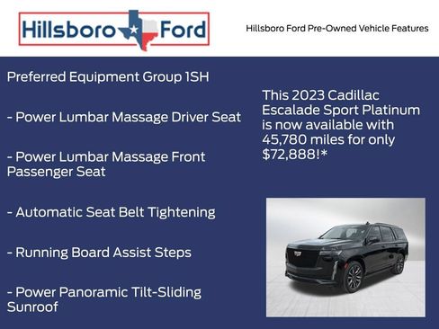 Used 2023 Cadillac Escalade Sport Platinum w/ Heavy-Duty Trailer Package AWD/4WD image 3