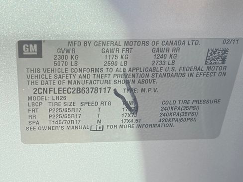 Used 2011 Chevrolet Equinox LT w/ Driver Convenience Package AWD/4WD image 34