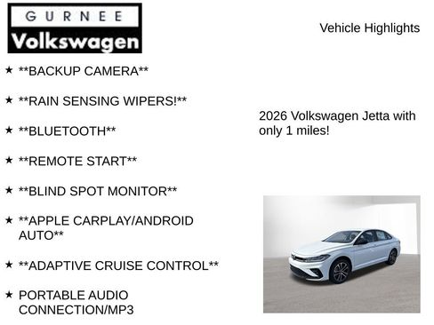 New 2026 Volkswagen Jetta Sport FWD image 7