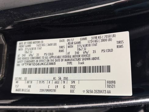 Used 2018 Ford F150 Lariat AWD/4WD image 9