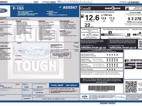 Used 2020 Ford F150 Limited AWD/4WD image 14
