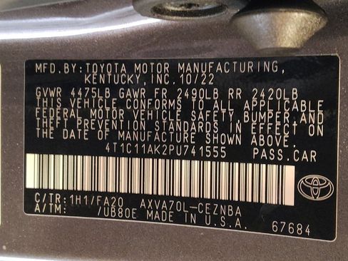 Used 2023 Toyota Camry LE FWD image 33