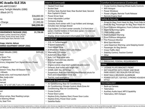 Certified 2023 GMC Acadia SLE w/ Driver Convenience Package image 4