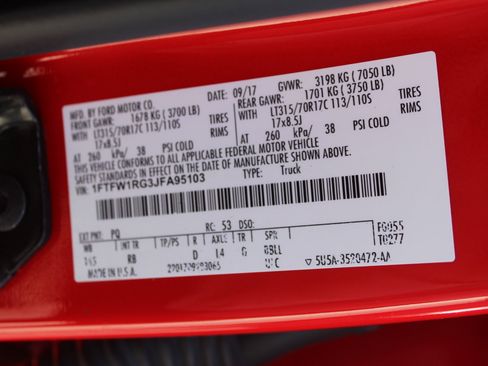 Used 2018 Ford F150 Raptor w/ Equipment Group 802A Luxury image 40