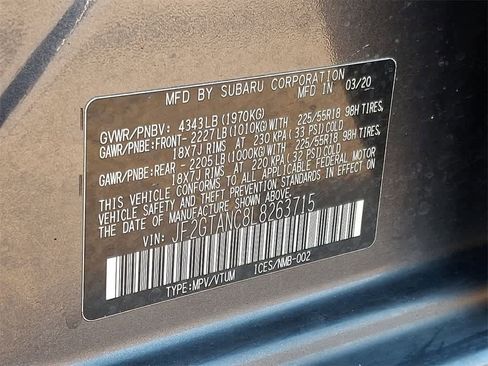 Used 2020 Subaru Crosstrek 2.0i Limited w/ Moonroof Package w/Navigation image 29