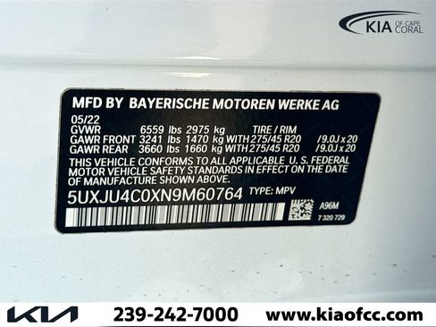 Used 2022 BMW X5 M50i w/ Executive Package image 43