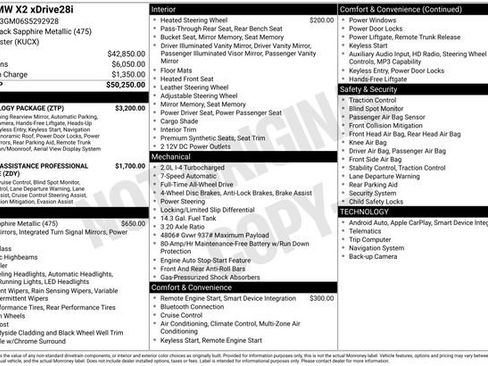 Used 2025 BMW X2 xDrive28i w/ Technology Package AWD/4WD image 43