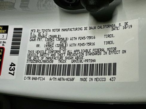 Certified 2020 Toyota Tacoma SR5 AWD/4WD image 21