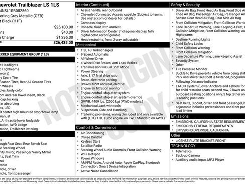 Used 2024 Chevrolet TrailBlazer LS image 3