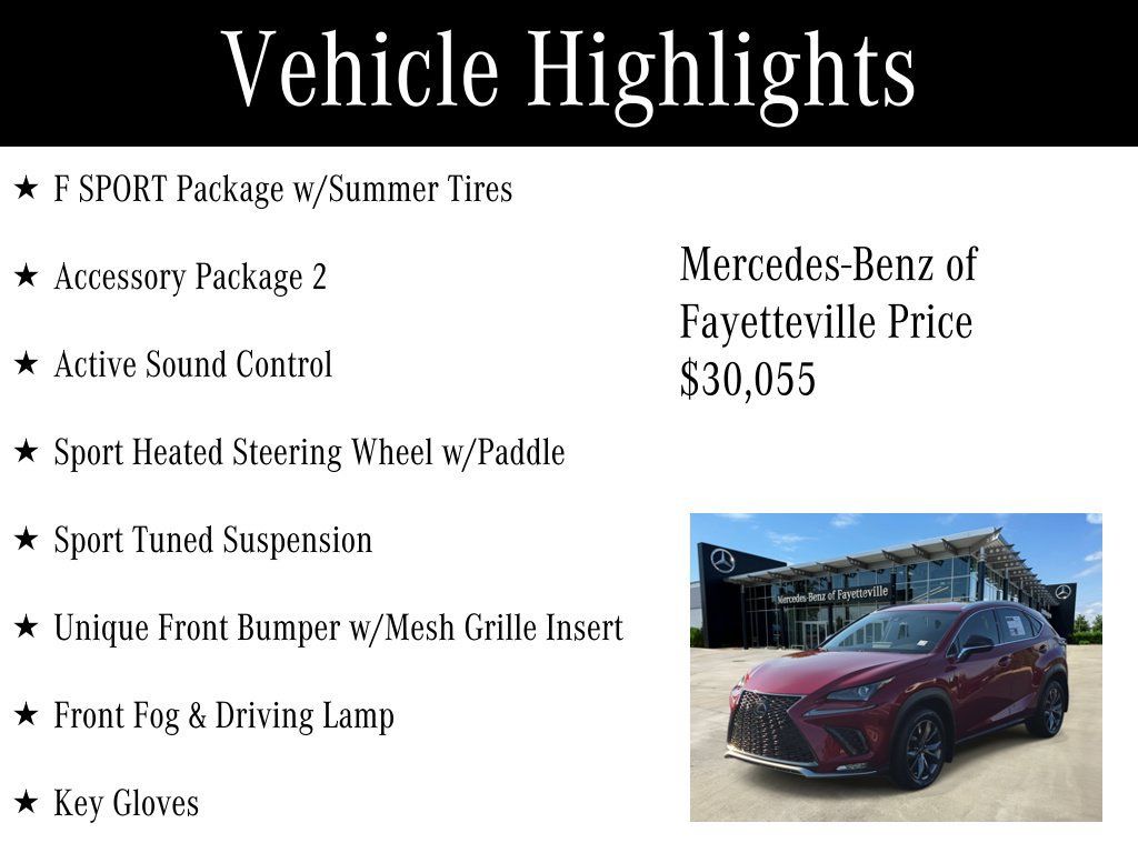 Used 2020 Lexus NX 300 F Sport w/ Accessory Package 2 FWD image 6