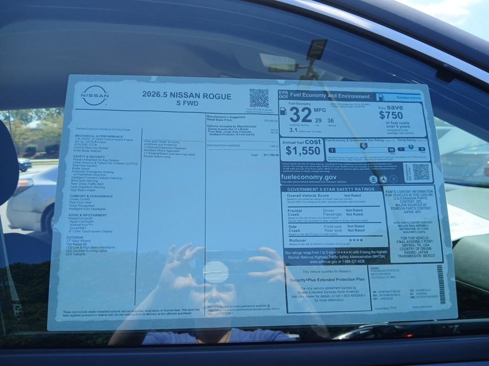 New 2026 Nissan Rogue S FWD image 32