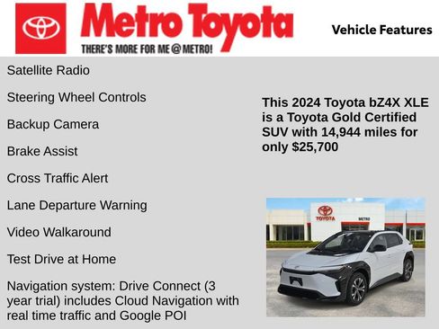 Certified 2024 Toyota bZ4X XLE w/ Weather Package image 16