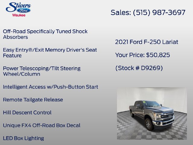 Used 2021 Ford F250 Lariat w/ Lariat Ultimate Package AWD/4WD image 28