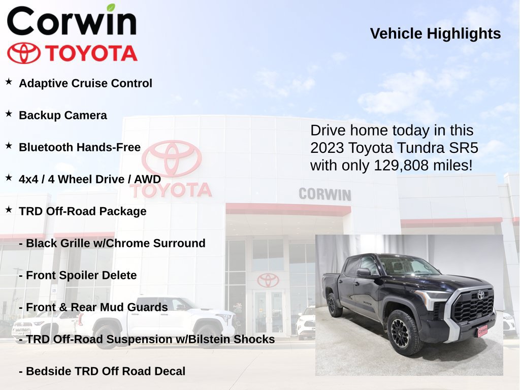 Used 2023 Toyota Tundra SR5 w/ TRD Off-Road Package AWD/4WD image 7