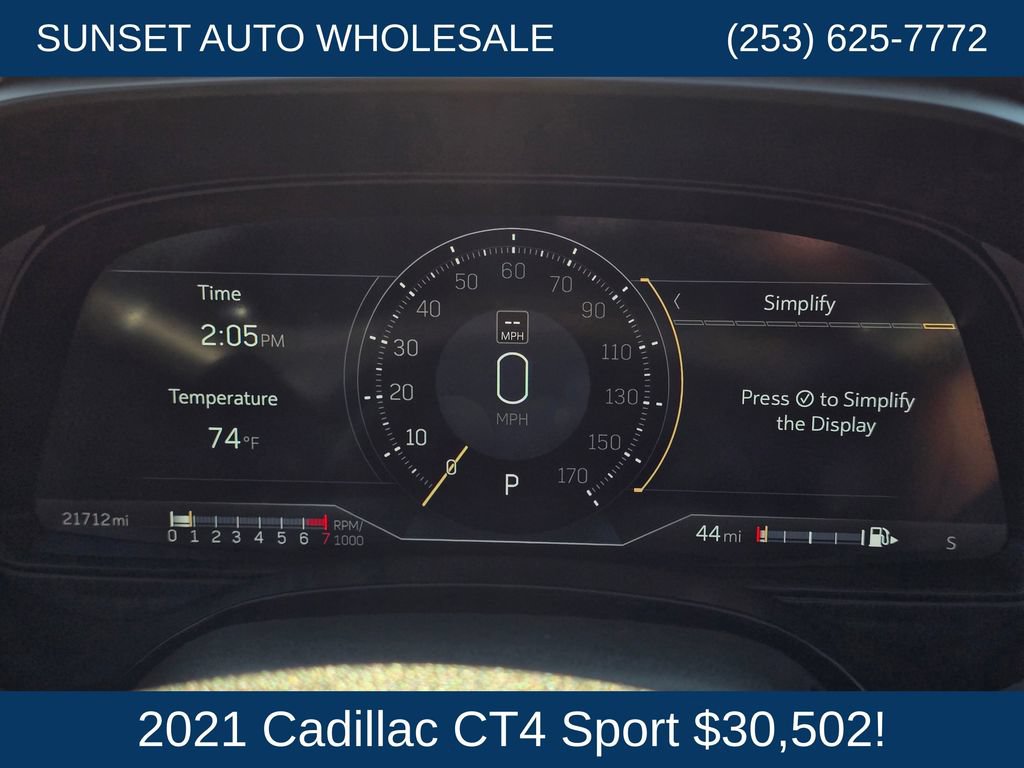 Used 2021 Cadillac CT4 Sport w/ Technology Package AWD/4WD image 29