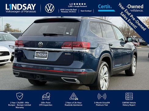 Certified 2022 Volkswagen Atlas SE w/ Panoramic Sunroof Package image 3
