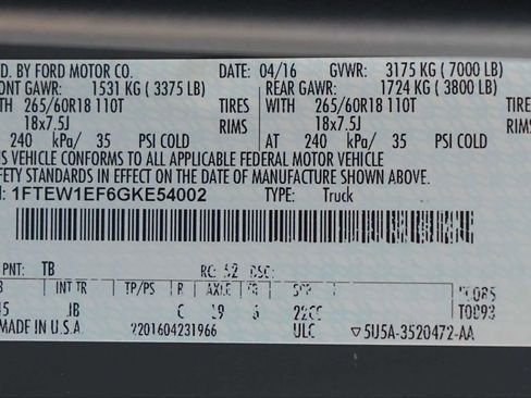 Used 2016 Ford F150 XLT w/ Equipment Group 302A Luxury AWD/4WD image 30
