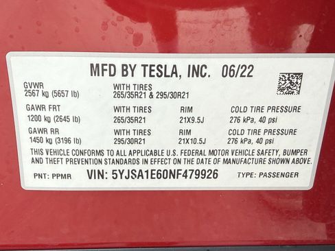 Used 2022 Tesla Model S Plaid AWD/4WD image 34