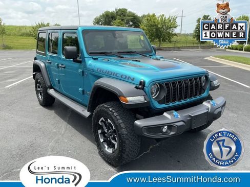 Used 2024 Jeep Wrangler Unlimited Rubicon 4xe w/ Technology Group AWD/4WD image 1