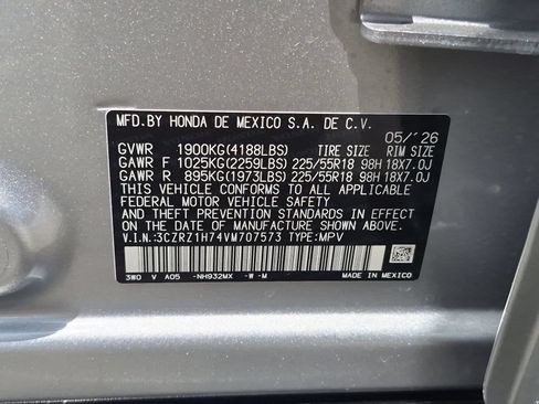 New 2027 Honda HR-V EX-L image 16