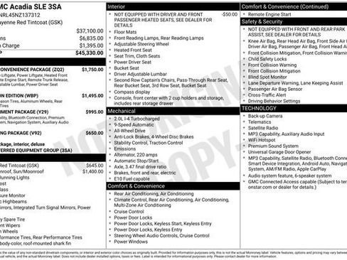 Used 2022 GMC Acadia SLE w/ Driver Convenience Package AWD/4WD image 32