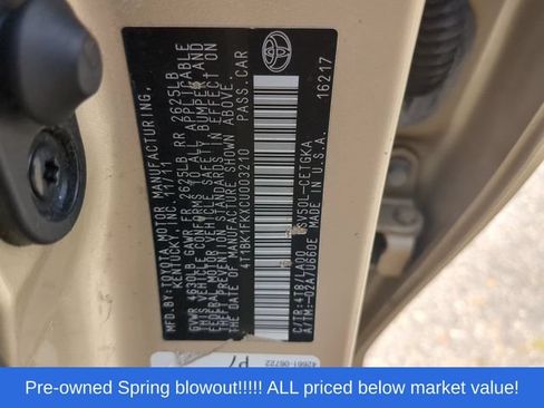 Used 2012 Toyota Camry XLE FWD image 50