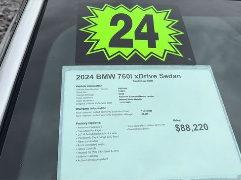 Used 2024 BMW 760i xDrive w/ Executive Package AWD/4WD image 21