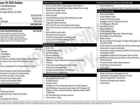 Used 2011 Lexus IS 250 AWD w/ Luxury Plus Value Edition image 10