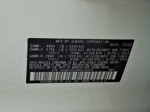 Certified 2024 Subaru Outback Premium AWD/4WD image 27