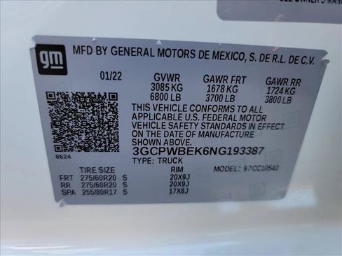 Used 2022 Chevrolet Silverado 1500 Custom RWD image 22