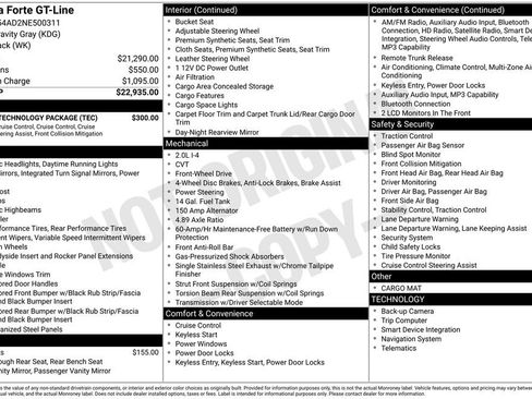 Certified 2022 Kia Forte GT-Line w/ GT-Line Technology Package image 35